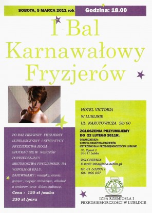 I Bal Karnawałowy Fryzjerów